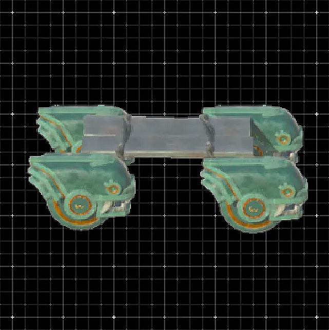 Platform car with small wheels